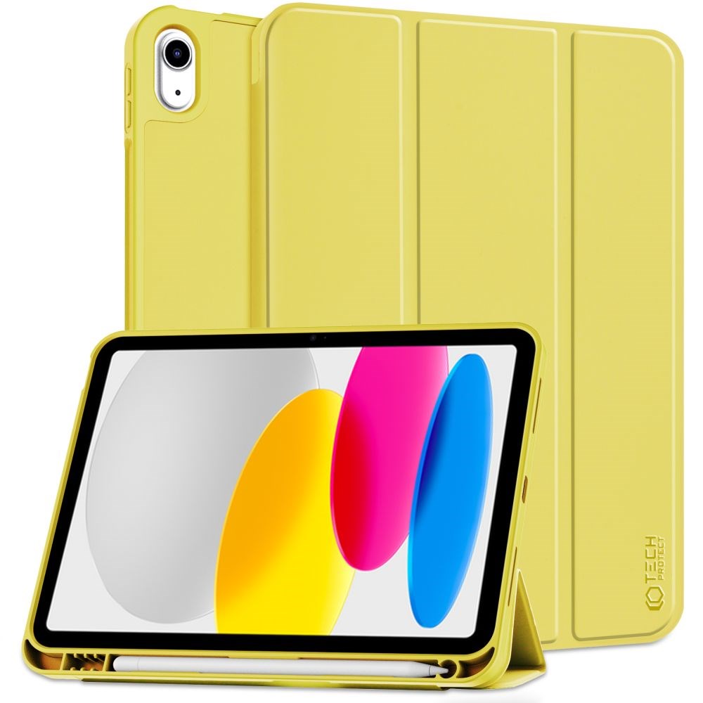 Tech-Protect iPad 11" (2025) / iPad 10,9" (2024/2022) SC-deksel m. Apple blyantholder - gul
