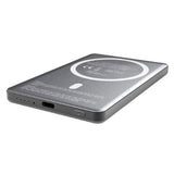 Denver PQCW-5015 Trådløs PowerBank - 15W / 5000 mAh - MagSafe Kompatibel - Grå