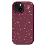 iPhone 17e / 16e / 15 / 14 / 13 iDeal Of Sweden Silicone Case - MagSafe Kompatibel - Fine Wine Bloom