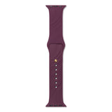 iDeal of Sweden Apple Watch (38/40/SE/41/42mm) Soft Swirl Silikonerem - Str. M/L - Velvet Plum