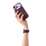 iDeal of Sweden Apple Watch (38/40/SE/41/42mm) Soft Swirl Silikonerem - Str. S/M - Velvet Plum