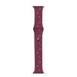 Apple Watch (42/44/SE/45/46/49mm) iDeal of Sweden Silikonerem - Str. M/L - Fine Wine Bloom