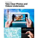 Spigen A610 Universal Liquid Waterproof Case - 2 Pack - Hvit / Transparent (maks. mobilstørrelse: 170 x 90 mm)