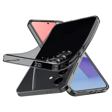 Samsung Galaxy S24+ (Plus) Liquid Crystal Cover - Gjennomsiktig / Svart