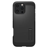 iPhone 16 Pro Max Spigen Tough Armor-deksel m. Stativ - MagSafe-kompatibel - Svart