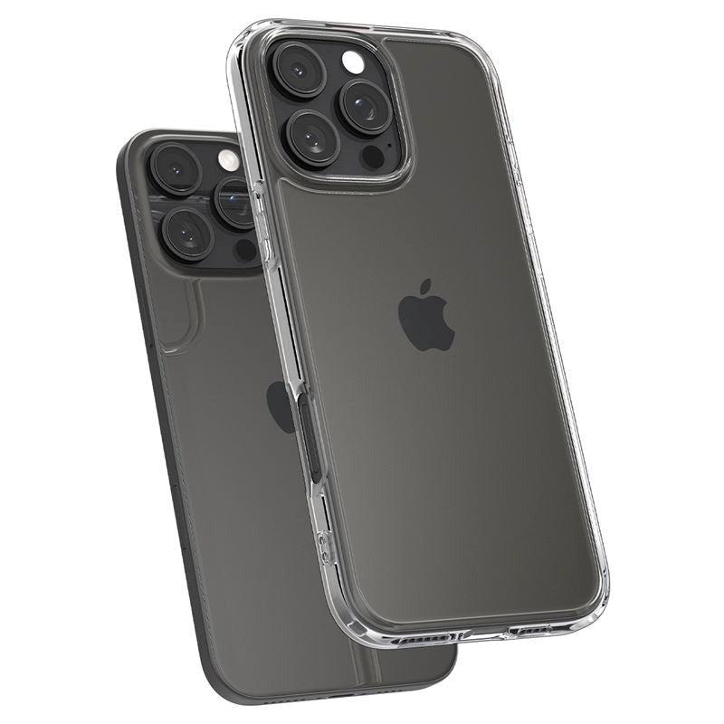 iPhone 16 Pro Max Spigen Crystal Hybrid-deksel - Gjennomsiktig