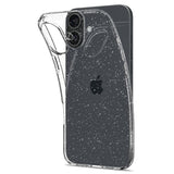 iPhone 16 Plus Spigen Liquid Crystal Glitter Bakdeksel - Gjennomsiktig