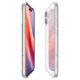 iPhone 16 Plus Spigen Liquid Crystal Glitter Bakdeksel - Gjennomsiktig