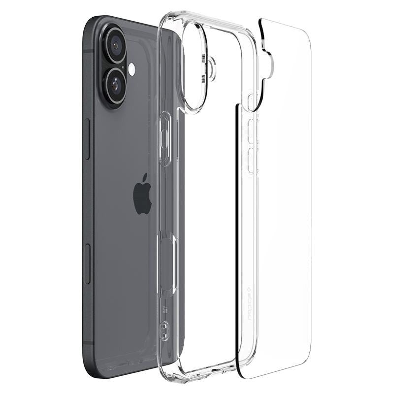 iPhone 16 Plus Spigen Crystal Hybrid-deksel - Gjennomsiktig