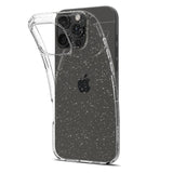 iPhone 16 Pro Spigen Liquid Crystal Glitter Bagside Cover - Gennemsigtig
