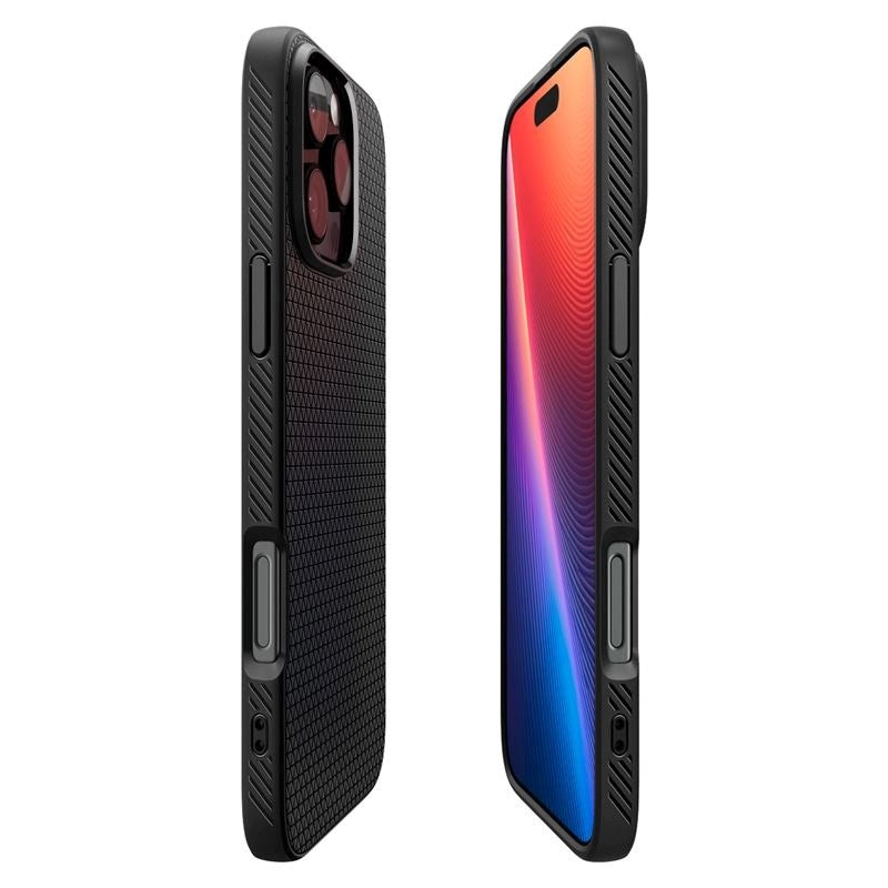 iPhone 16 Pro Spigen Liquid Air Bakdeksel - Svart