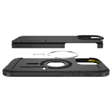 iPhone 16 Pro Spigen Tough Armor-deksel m. Stativ - MagSafe-kompatibel - Svart