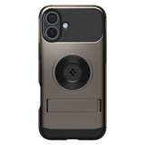 iPhone 16 Spigen Slim Armor Bakdeksel m. Stativ - MagSafe-kompatibel - Gunmetal