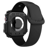 Spigen Rugged Armor Cover - Apple Watch 10 (42mm) - Fleksibel plast - Svart