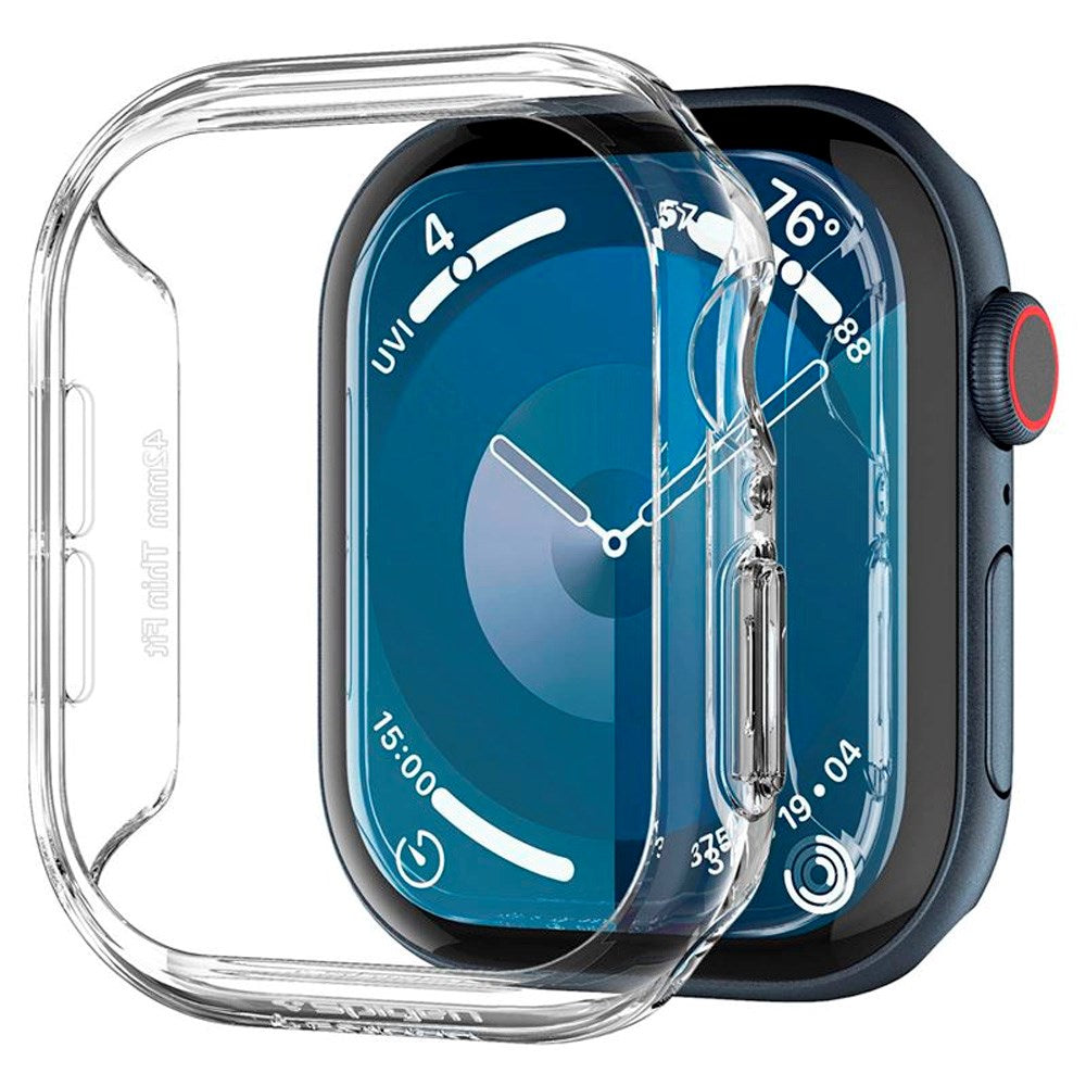 Spigen Thin Fit Cover - Apple Watch 10 (46mm) - Gjennomsiktig