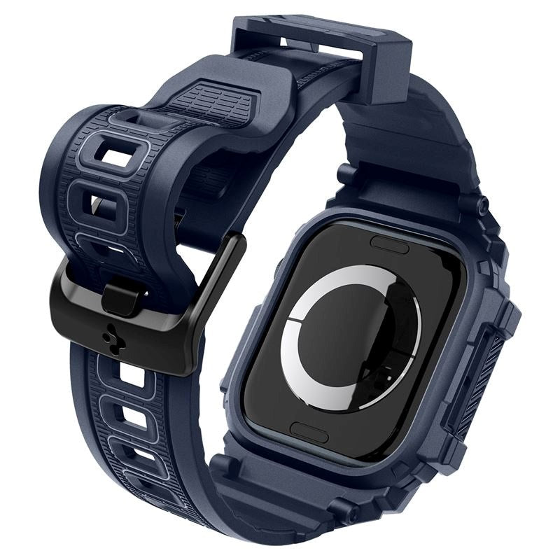 Spigen Rugged Armor Pro Apple Watch (38/40/SE/41/42 mm) - Rem m. Omslag - Blå