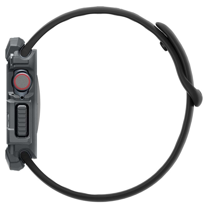 Spigen Rugged Armor Cover - Apple Watch 10 (46mm) - Fleksibel plast - Mørkegrå