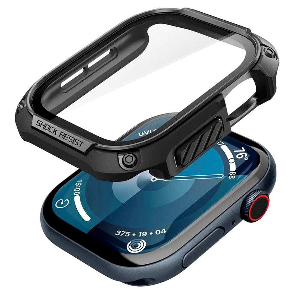 Spigen Tough Armor Cover m. Skjermbeskytter - Apple Watch 10 (46mm) - Svart