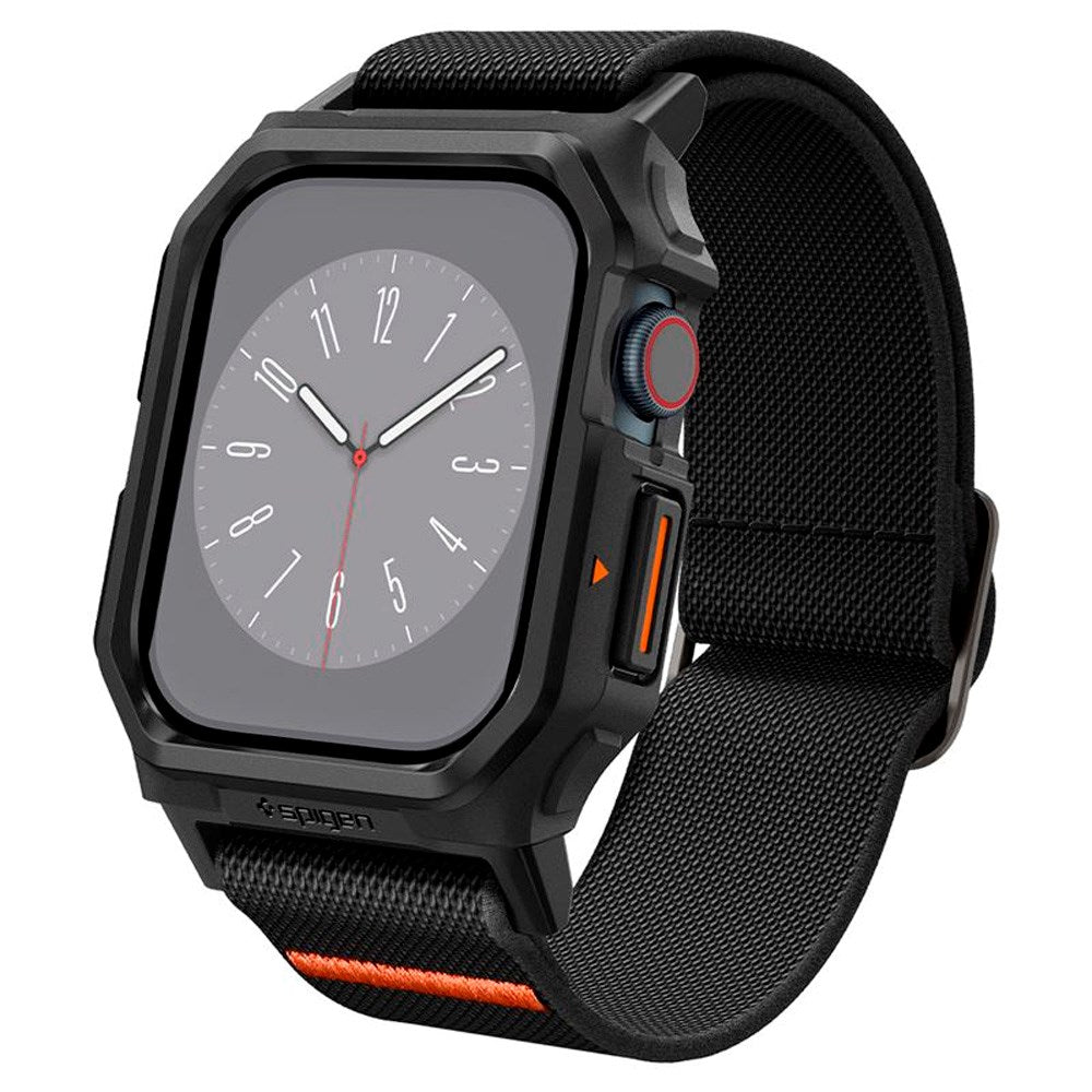 Spigen Lite Fit Pro Strap m. Deksel - Apple Watch 10 (46mm) - Svart