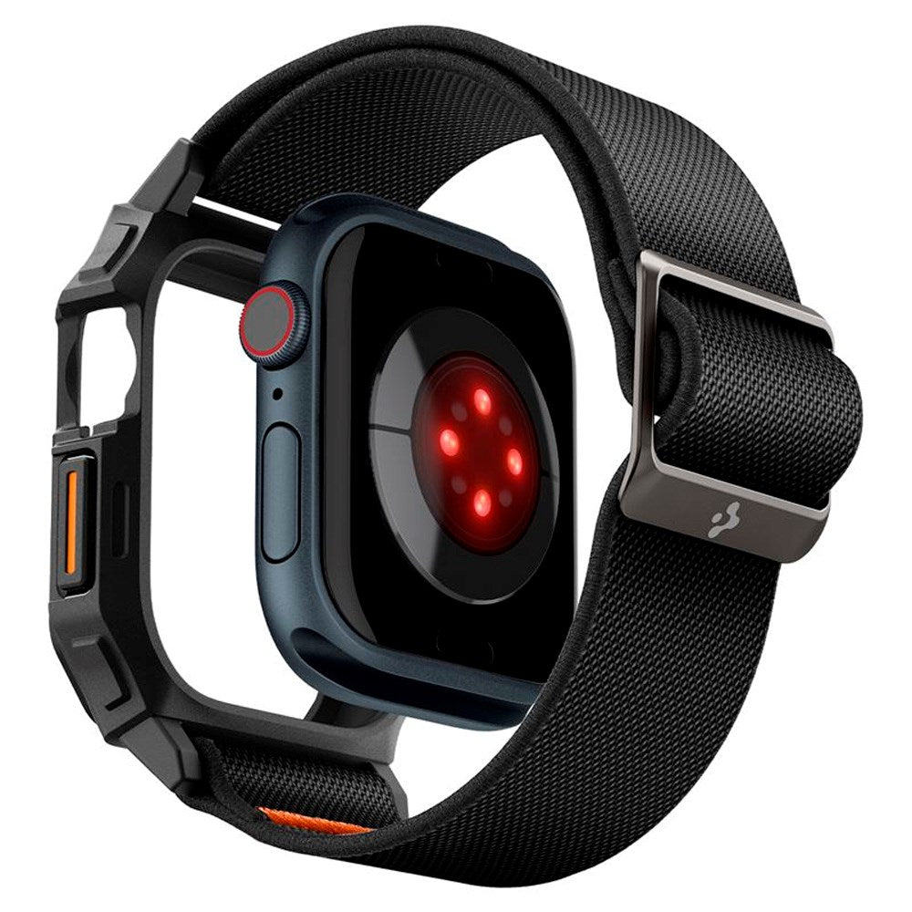 Spigen Lite Fit Pro Strap m. Deksel - Apple Watch 10 (46mm) - Svart