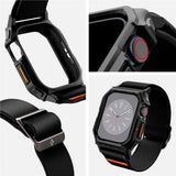 Spigen Lite Fit Pro Strap m. Deksel - Apple Watch 10 (46mm) - Svart