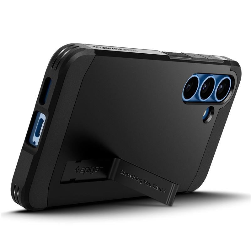 Samsung Galaxy S25 Spigen Tough Armor Hybrid Bagside Cover - MagSafe Kompatibel - Sort