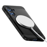 Samsung Galaxy S25 Spigen Tough Armor Hybrid Bagside Cover - MagSafe Kompatibel - Sort