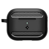 Spigen - Apple AirPods Pro (3. gen.) Rugged Armor Cover - Matte Black