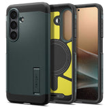 Spigen Samsung Galaxy S26 Tough Armor Hybrid Mobil Cover - MagSafe Kompatibel - Grøn