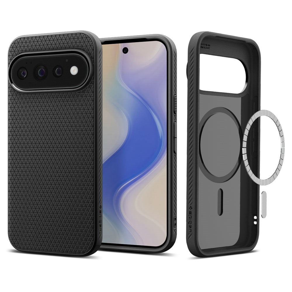 Google Pixel 11 Pro Spigen Liquid Air Bagside Cover - MagSafe Kompatibel - Sort