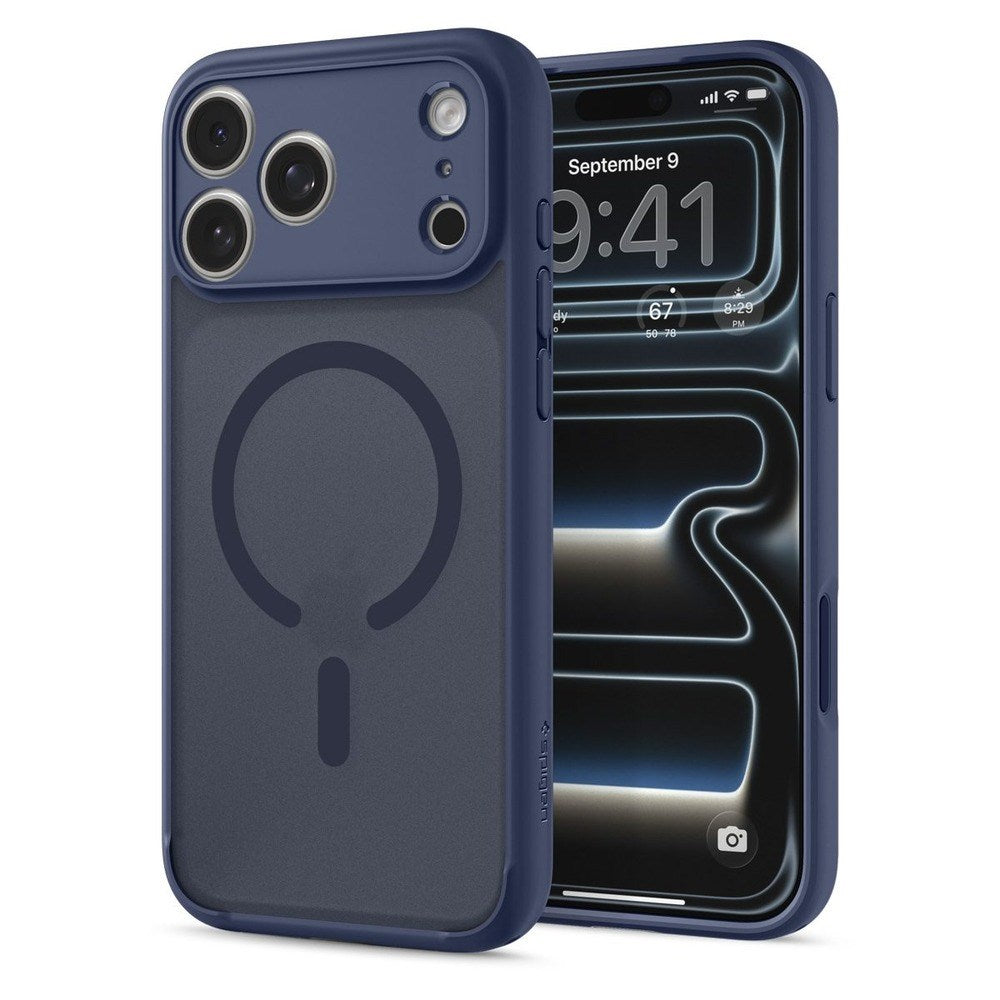 iPhone 18 Pro / 17 Pro Spigen Ultra Hybrid Bagside Cover - MagSafe Kompatibel - Mat Blå