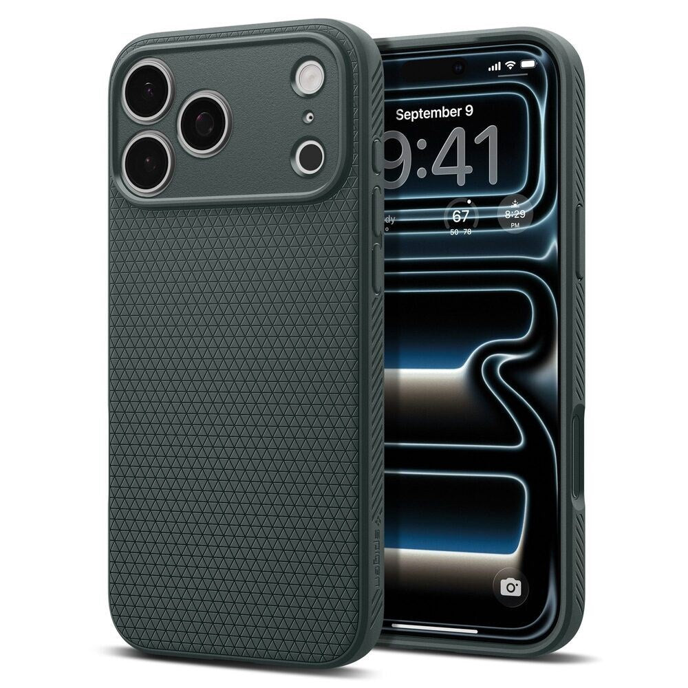 iPhone 18 Pro / 17 Pro Spigen Liquid Air Bagside Cover - Grøn