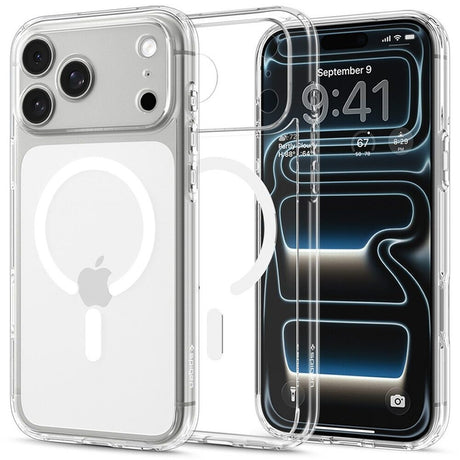 iPhone 18 Pro Max / 17 Pro Max Spigen Ultra Hybrid Bagside Cover - MagSafe Kompatibel - Gennemsigtig / Hvid