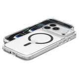 iPhone 18 Pro / 17 Pro Spigen Ultra Hybrid Bagside Cover - MagSafe Kompatibel - Gennemsigtig / Grå