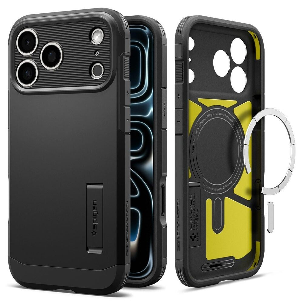 iPhone 18 Pro / 17 Pro Spigen Tough Armor T Bagside Cover - MagSafe Kompatibel - Sort