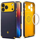 iPhone 18 Pro / 17 Pro Spigen Nano Pop Hybrid Bagside Cover - MagSafe Kompatibel - Blå / Gul