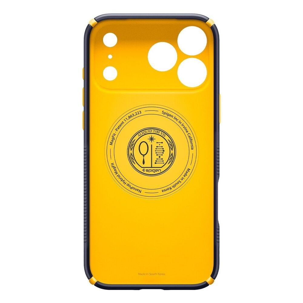 iPhone 18 Pro / 17 Pro Spigen Nano Pop Hybrid Bagside Cover - MagSafe Kompatibel - Blå / Gul