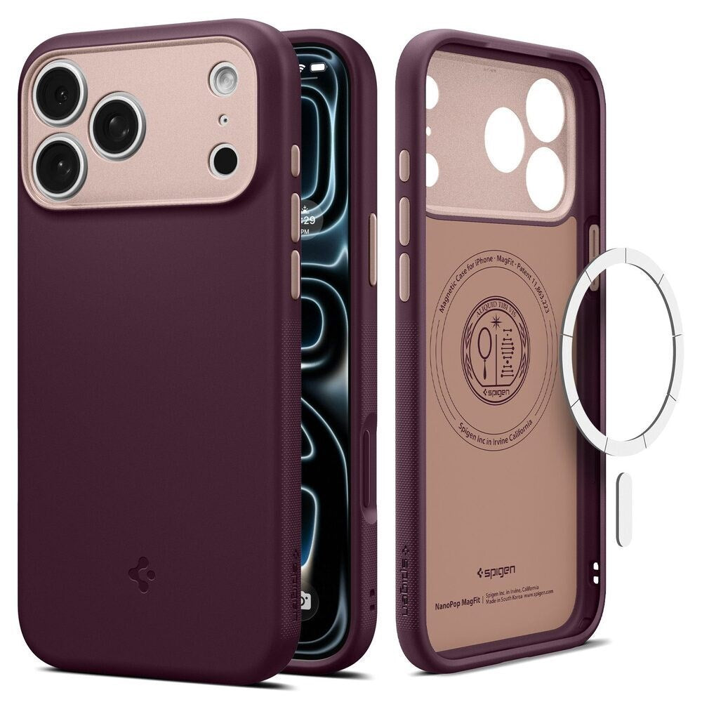 iPhone 18 Pro / 17 Pro Spigen Nano Pop Bagside Cover - MagSafe Kompatibel - Lilla