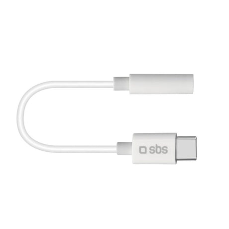 SBS USB-C til 3,5 mm Jackstick Adapter - Hvit