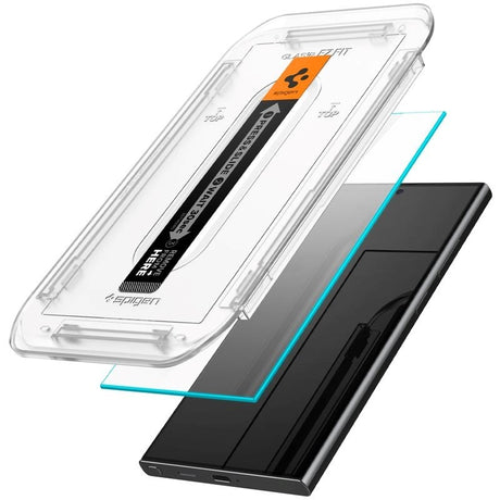 Samsung Galaxy S24 Ultra Spigen EZ Fit Glas.tR Beskyttelsesglas 2 Stk. - Case Friendly - Gennemsigtig