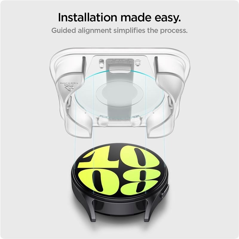 Spigen Samsung Galaxy Watch 7 (40mm) EZ Fit GLAS.tR Skærmbeskyttelse - 2 Stk. - Gennemsigtig