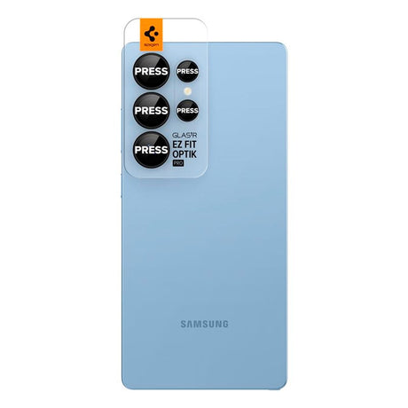 Spigen EZ Fit Optik Pro - Samsung Galaxy S25 Ultra - Kameralinsebeskytterglass - 2 stk - Svart