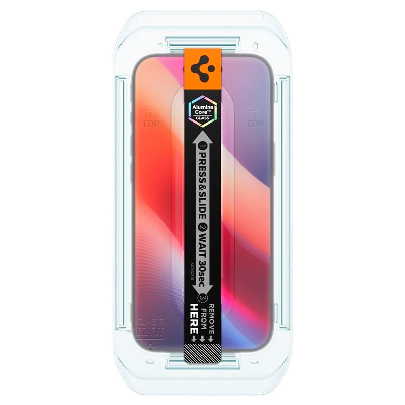 Spigen - iPhone Air - Glass tR EZ Fit Skærmbeskyttelsesglas - 2 stk - Gennemsigtig