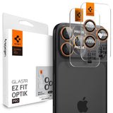 iPhone 17 Pro / 17 Pro Max / 16 Pro / 16 Pro Max / 15 Pro / 15 Pro Max / 14 Pro / 14 Pro Max Spigen Glass tR EZ Fit Optik Pro Kameraglas - 2 stk - Orange