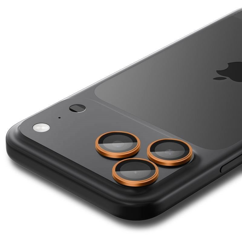 iPhone 17 Pro / 17 Pro Max / 16 Pro / 16 Pro Max / 15 Pro / 15 Pro Max / 14 Pro / 14 Pro Max Spigen Glass tR EZ Fit Optik Pro Kameraglas - 2 stk - Orange