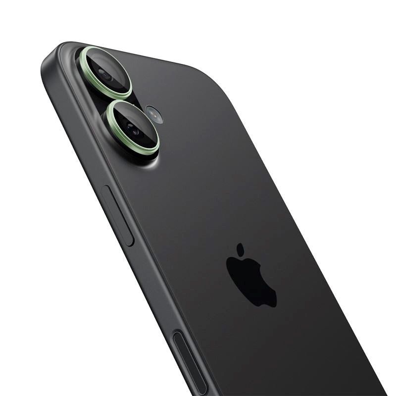 Spigen - iPhone 17 - Glass tR EZ Fit Optik Pro Kameralinsebeskyttelsesglas - 2 stk - Grøn
