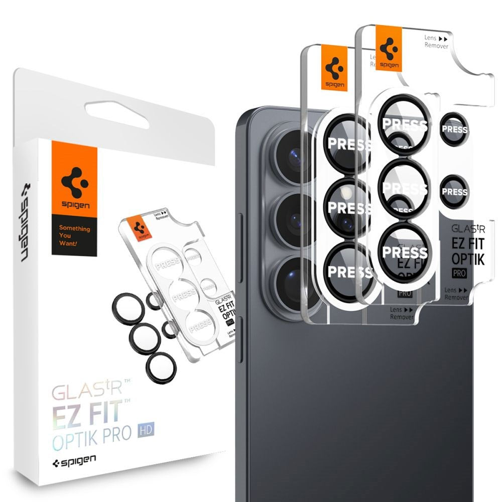 Spigen Samsung Galaxy S26 Ultra Glass tR EZ Fit Optik Pro Kameralinseglas - 2 stk - Sort