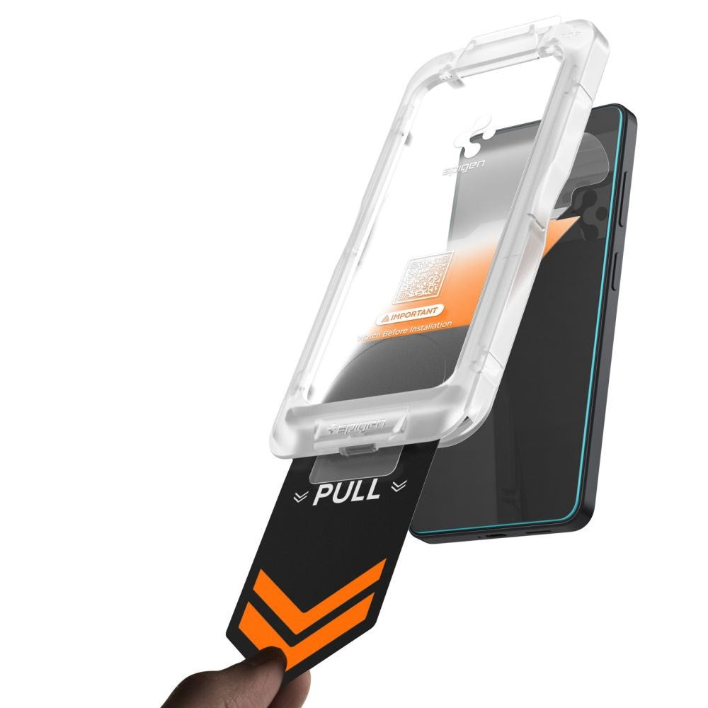 Spigen Samsung Galaxy S26 Glass tR EZ Fit Pro HD Skærmglas - 2 stk - Gennemsigtig