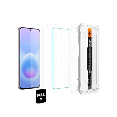 Samsung Galaxy A57 - Spigen EZ Fit Glas tR Skærmbeskyttelse - 2 stk - Case Friendly - Gennemsigtig