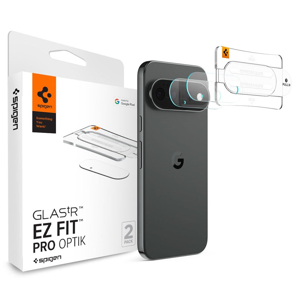 Google Pixel 11 Spigen Glass tR EZ Fit Optik Pro Kamerabeskytter - 2 stk - Gennemsigtig
